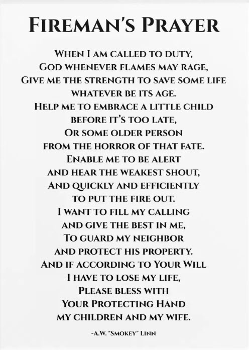 firemans prayer