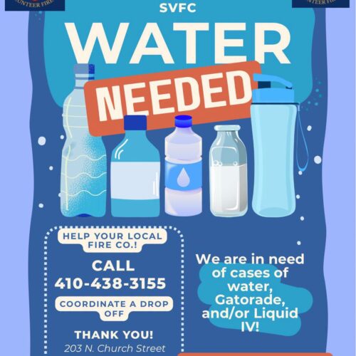 Water Donations Requested!!