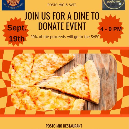 Dine to Donate at Posto Mio – Saturday, 9/19, 4 PM-9 PM